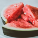 watermelon slices on a plate